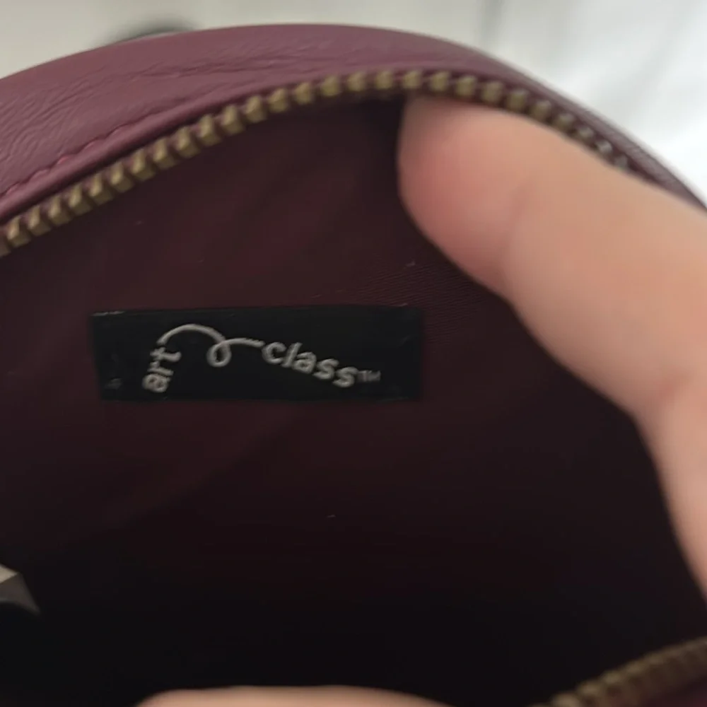 Art Class Mini round plum purse GUC